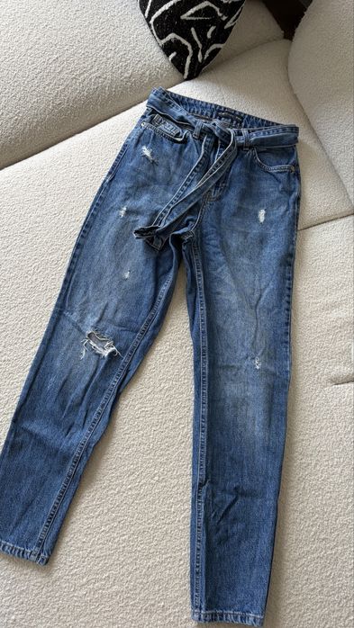 Дамски дънки с колан LC Waikiki размер 34 XXS/XS, модел mom