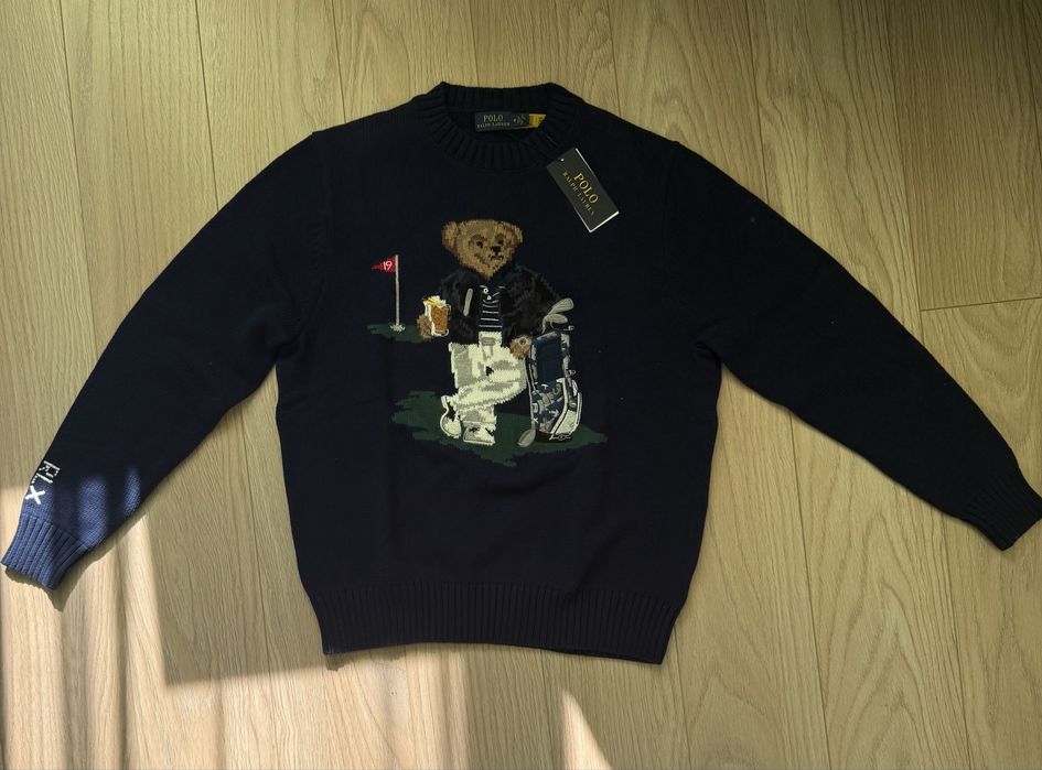 Нов пуловер Polo Ralph Lauren Bear / RLX - Размер M