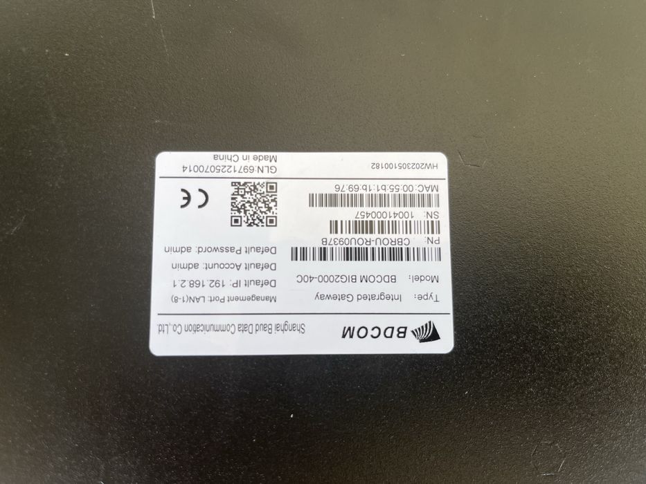 Маршрутизатор BDCOM BIG2000-40C, рабочий, хорошее состояние