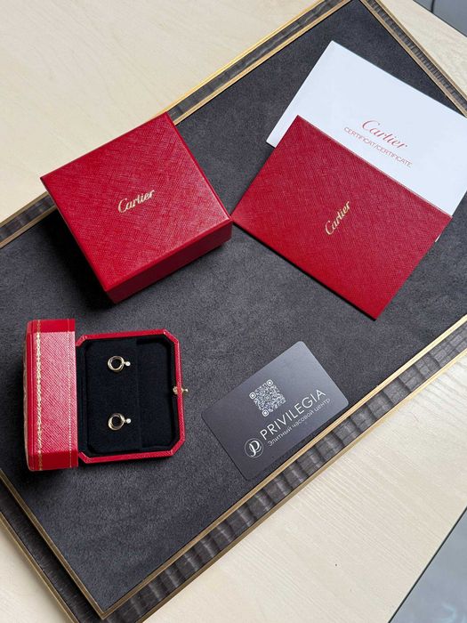 NEW Серьги Cartier Trinity Brilliant-cut diamonds