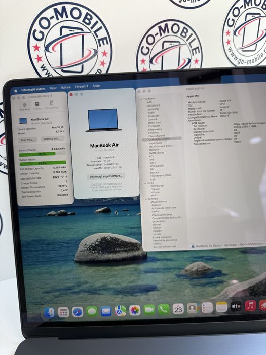 Macbook Air 15 - 16GB/512GB - M4 - CA NOU - Garantie