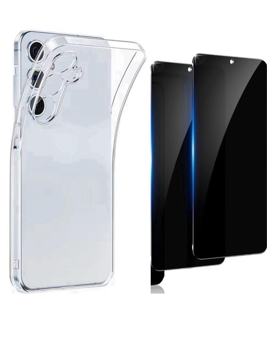 Samsung A07/A17/A06/A16/A36/A56/A27/A37/A57 - Husa Tpu Clear Case + Folie Sticla
