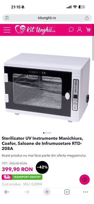 Sterilizator salon  nou