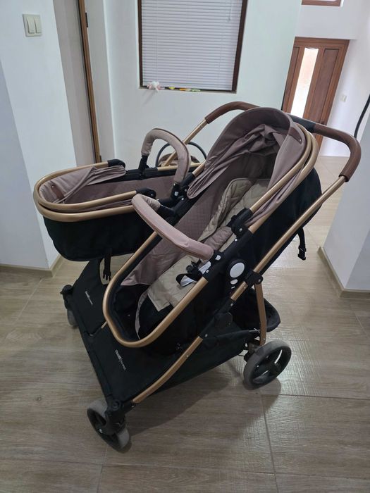 Бебешка двойна количка - Chipolino Duo Smart + аксесоари