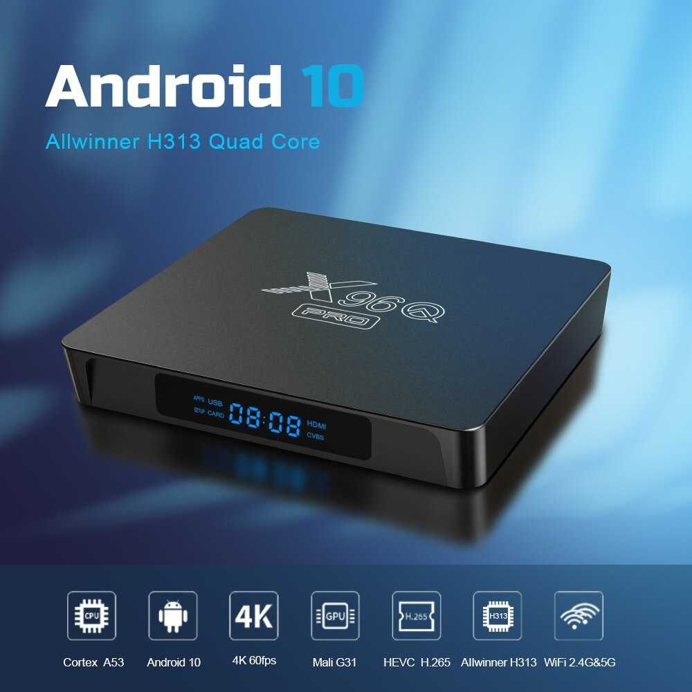 Smart box X96Q PRO 2/16 ANDROID 10.0: 35 у.е. - Аксессуары для  ТВ/Видеотехники Ташкент на Olx