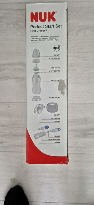 Комплект шишета NUK Perfect Start First Choice+, 0-6 месеца