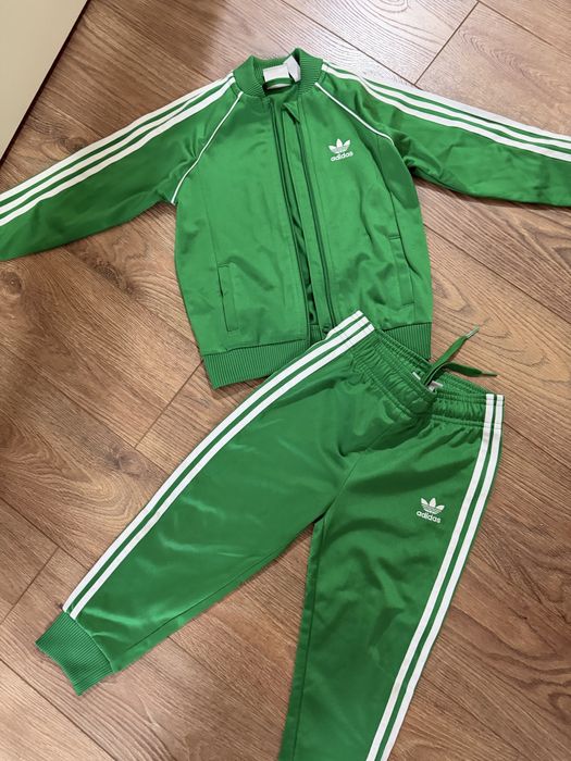 Анцуг адидас-лека вата,зелен с цип-3-4г-104 размер