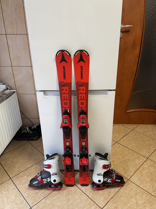 Schiuri copii 100 cm  atomic cu clapari  set ski