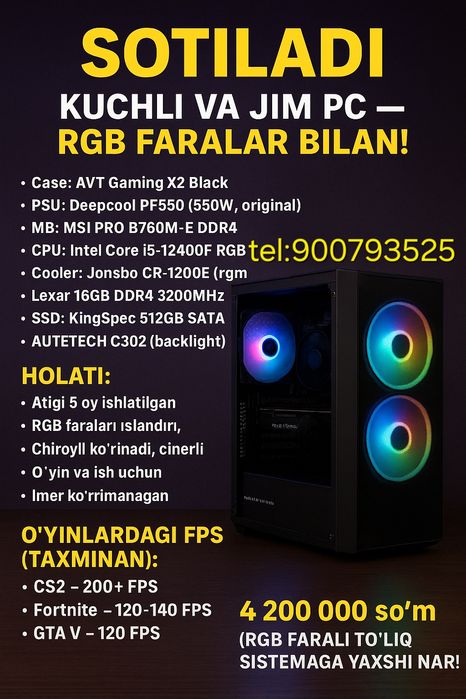 Pc oʻyn uchun keys full