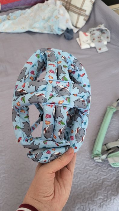 Marsupiu Mavio, casca protectie bebe, ham premergator