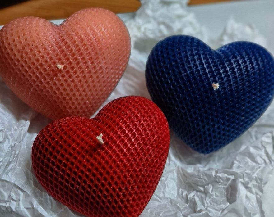 Арома свечи в виде сердца