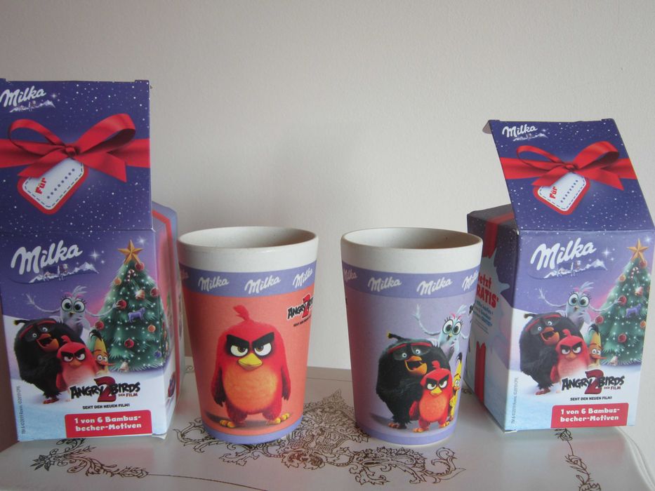 cadou rar Craciun Milka Angry Birds 2 collectible cup Germania 2019