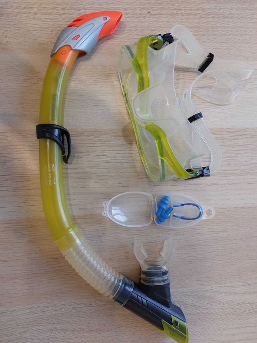 Плавници Aqualung Blue Met 40/41-40.00 и комплект очила и шнорхел20.00