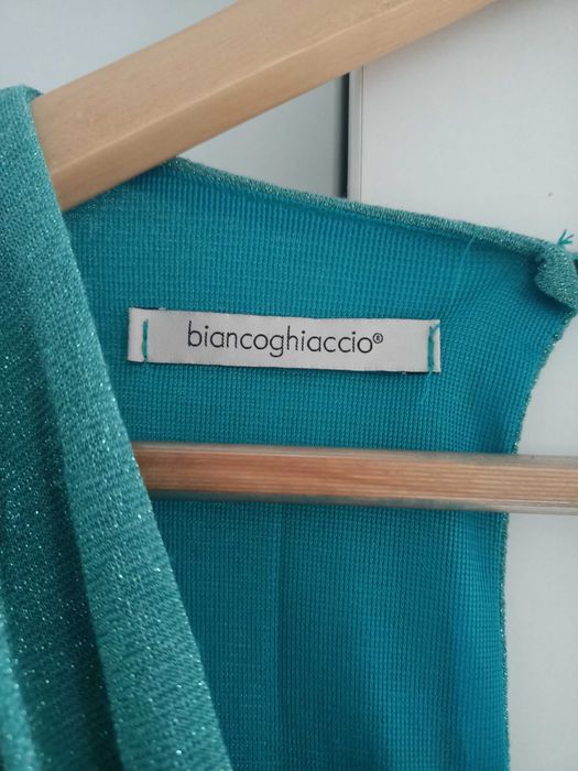 Salopetă stil rochie turcoaz M o piesă rară