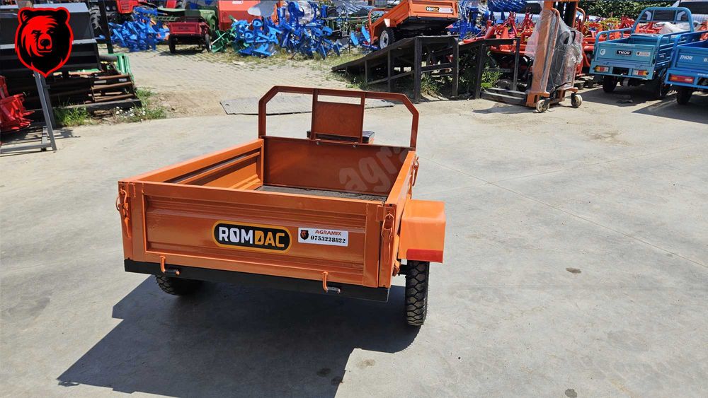 Remorca agricola noua 450 kG pt motocultor Agramix utilaj nou