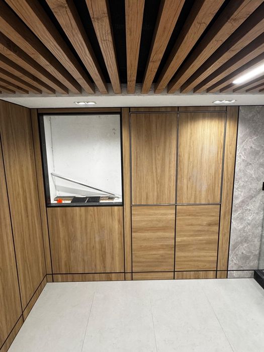 Монтаж бамбуковых панелей