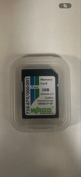 Card sd 2 gb wago