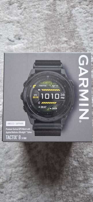 Smarwatch Garmin Fenix 8 Pro Amoled Sapphire, Tactix 8, 47-51mm, NOI, factura, garantie