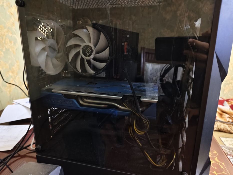 Компьтер rx 590 + монитор + веб камера