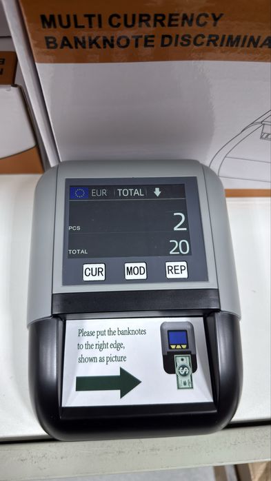 Автоматичен детектор и брояч на банкноти- Разпознава 9 валути