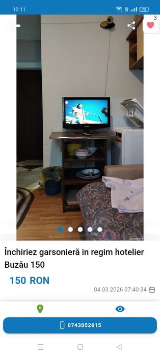 Închiriez apartament in regim hotelier BUZĂU  300 NEGOCIABIL