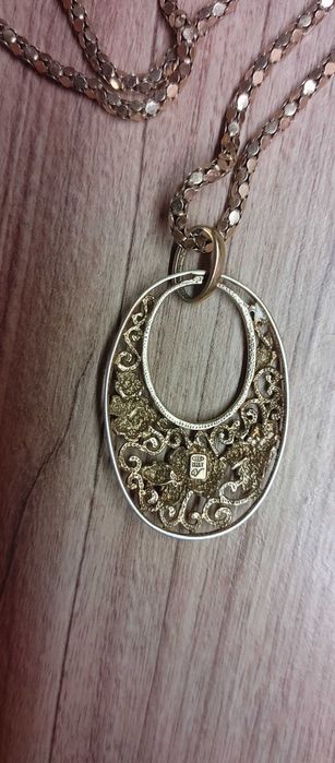 Lant argint aurit cu medalion