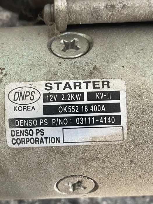 Electromotor Kia Carnival Ii Gq 1999 - 2007 2.9 Crdi J3 03111-4140