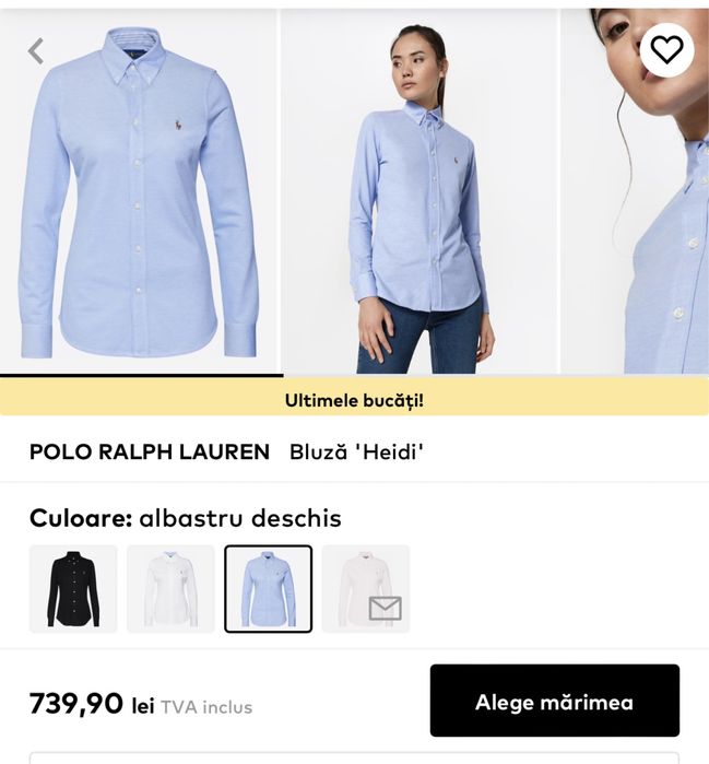 Vand camasa DAMA 100% bumbac Ralph Lauren