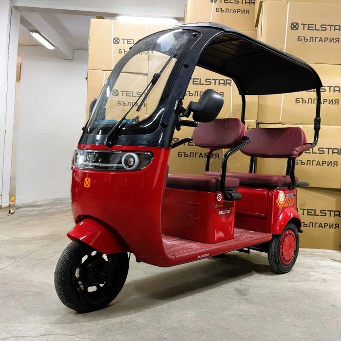 Триместна електрическа триколка 005 ROOF 2500W 23Ah с двоен фар