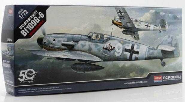 Сборная модель самолета Messerschmitt Bf-109G-6 (Academy, 1:72)