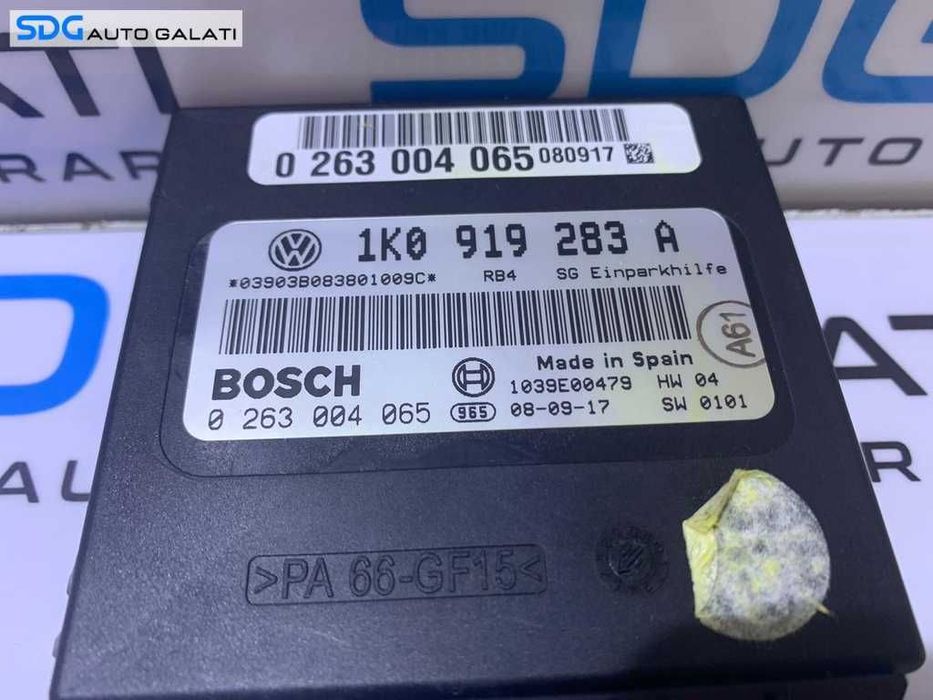 Unitate Modul Calculator Senzori Parcare VW Touran 2003 - 2010 Cod 1K0919283A 0263004065 [L3453]