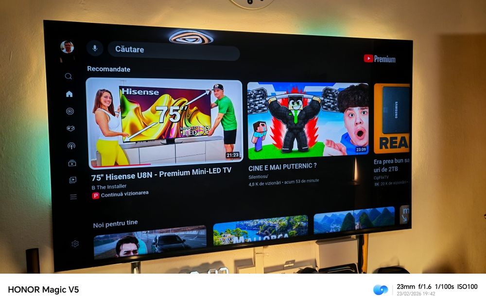 Smart Tv 4K Uled Mini Led 144 Hz - Hisense 75 inch / Garanție