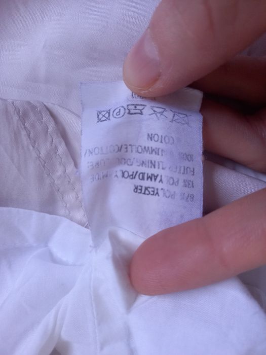 Geaca alba Zapa marime 40,100%bumbac