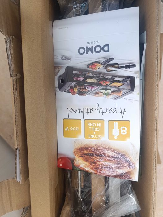 Електрическа скара Domo DO9190G 1200W (Грил Раклет)