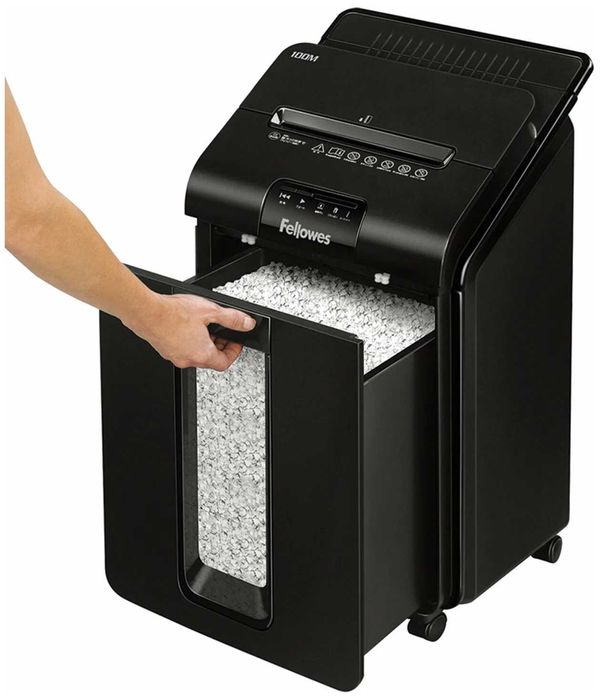 Уничтожитель бумаг Шредер Fellowes AutoMax 100M 13,2кг 23л (FS-46292)
