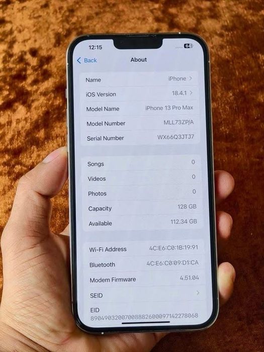 iPhone 13 PRO MAX • ALB • 93% Bateria