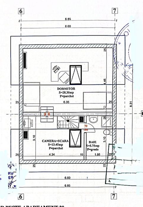 Apartament 3 + 2 camere D ;pod mansardat — fotografia 3