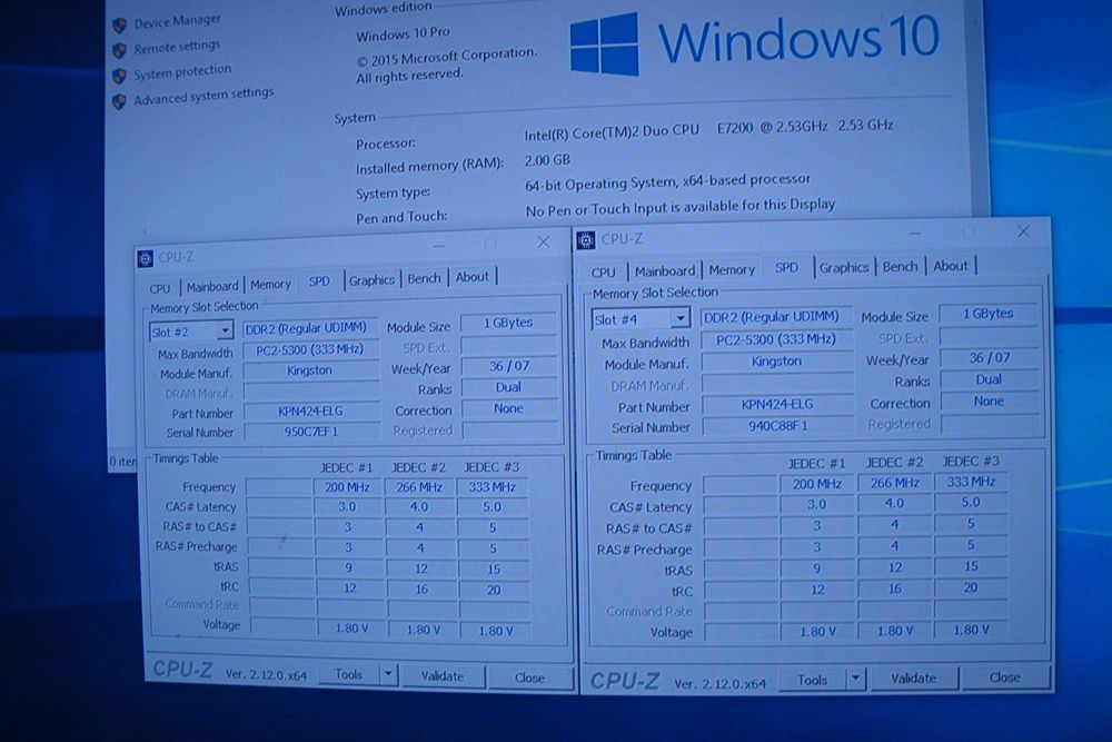 set memorie ram kingston ddr2 2gb dual channel kit pc2 5300 667mhz