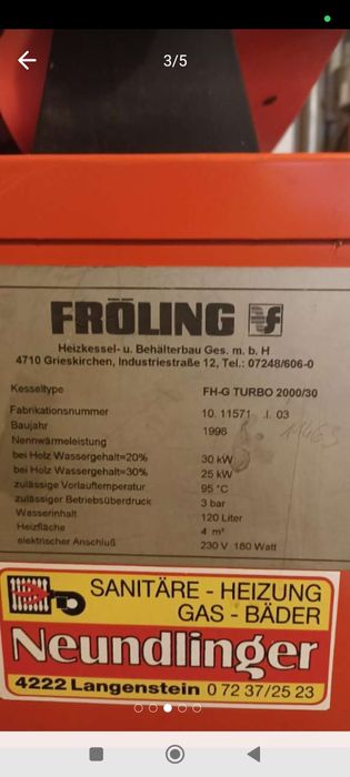 Centrala pe lemne Froling