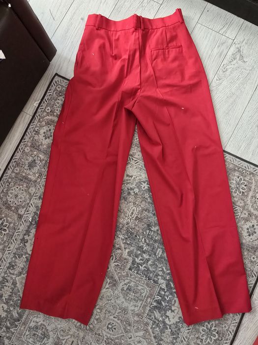 Pantaloni 41% lana Mango, noi, cu eticheta