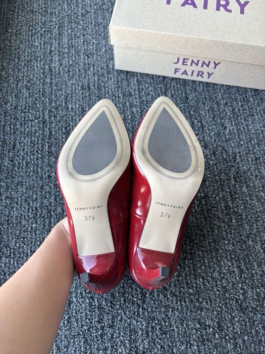 Страхотни елегантни червени обувки 9 см ток