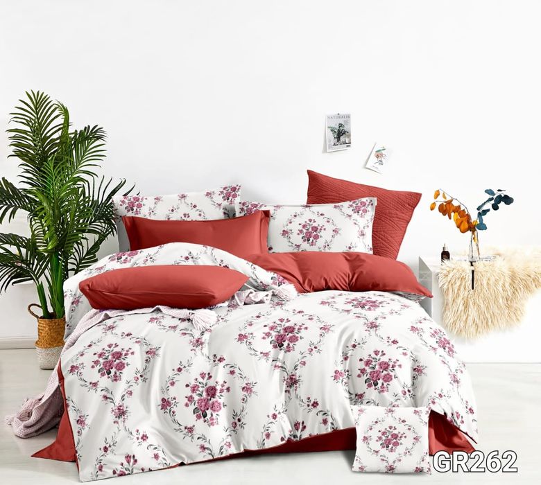 Oferta Lenjerie de pat bumbac finet 6 piese- 2 seturi la 180 lei