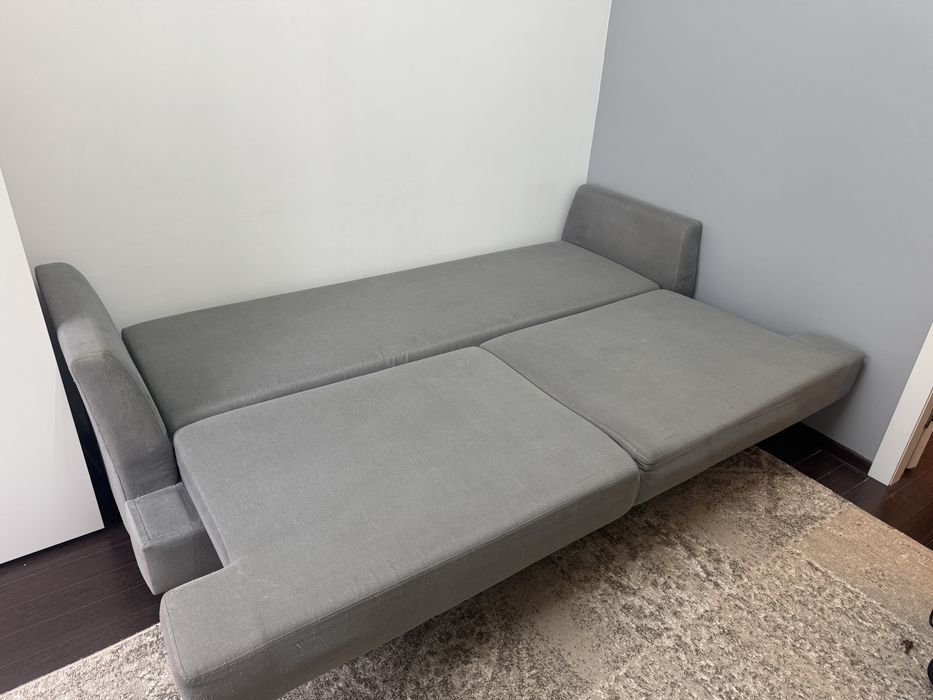 Диван 95х225 серый