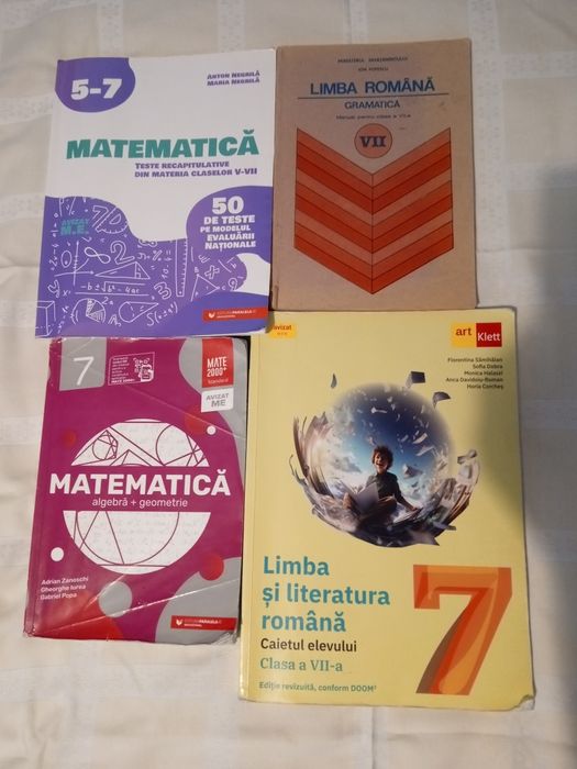 Pachet culegeri clasa a 7 a. 50 lei toate