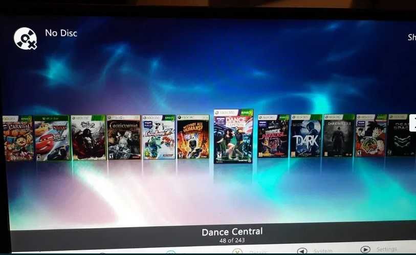 Xbox 360 S MODAT RGH cu KINEKT, hdd 500GB sau 1TB și 100/200 de jocuri