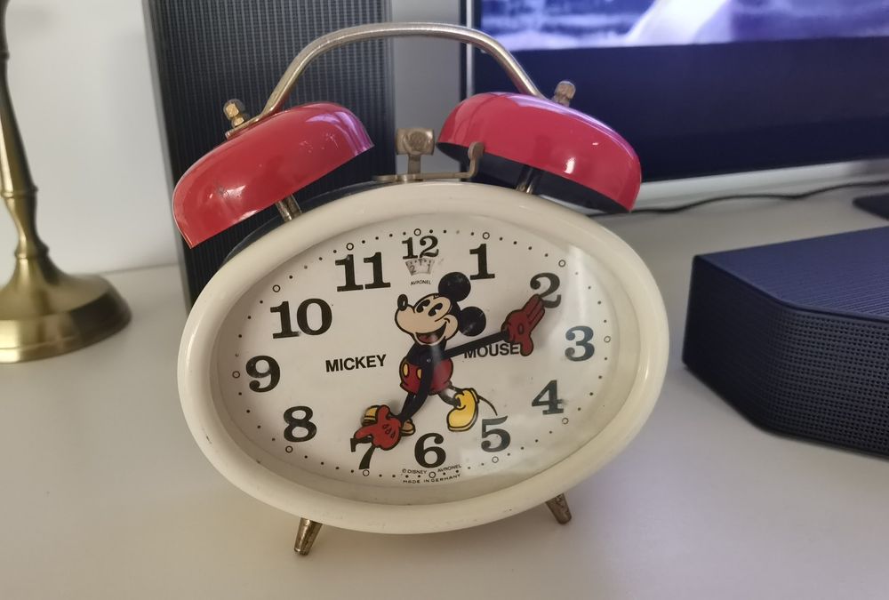 Ceas Birou Avronel Mickey Mouse rar!