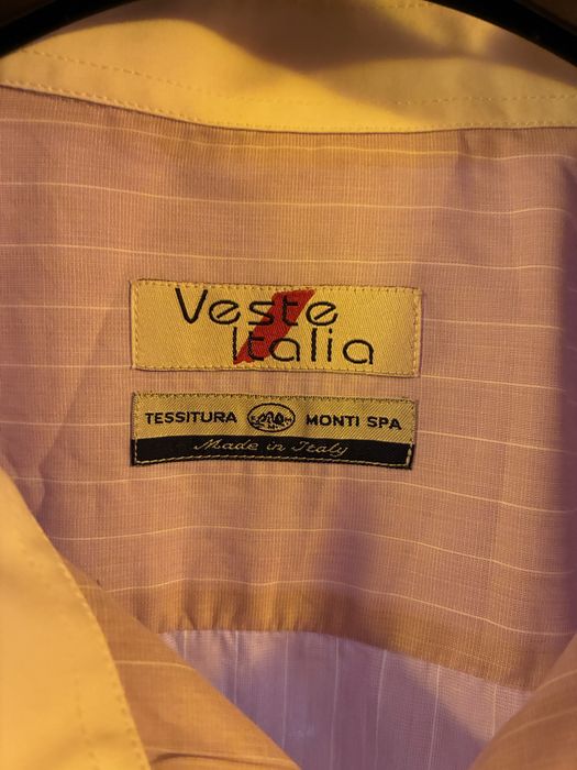 Розова риза Veste Italia и бели дънки John Baner – чисто нови