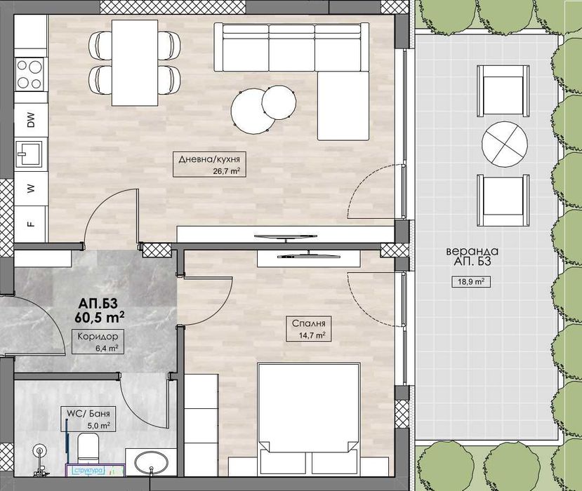 Продава се Двустаен апартамент в Пловдив, Кършияка - 87 кв.м за 1042 €/кв.м - Снимка #3