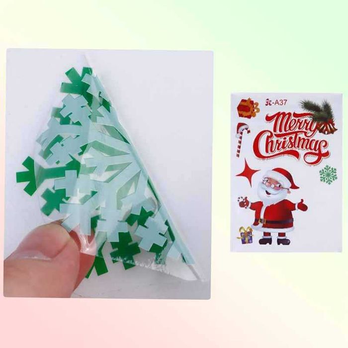 Коледни стикери за прозорци – коледни елхи