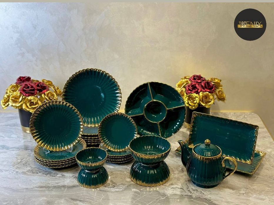 Багима Фужер Посуда Модонна Сервировка Чинни Идиш Тарелка Салатницца